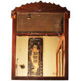 Antique Chinese Art Deco Blackwood Mirror