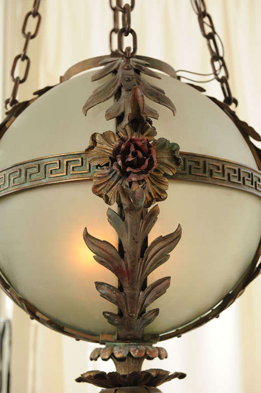 Beaux Arts Style American Orb Fixture 1
