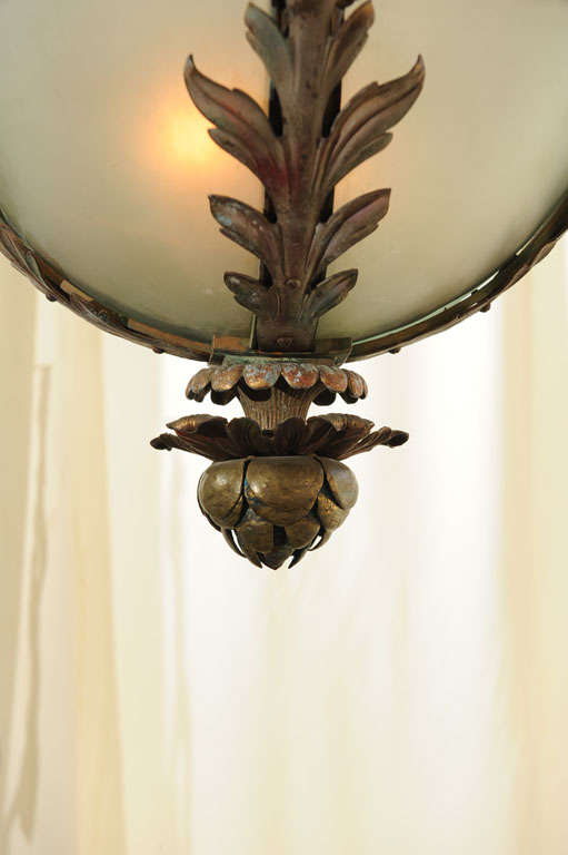 Beaux Arts Style American Orb Fixture 2