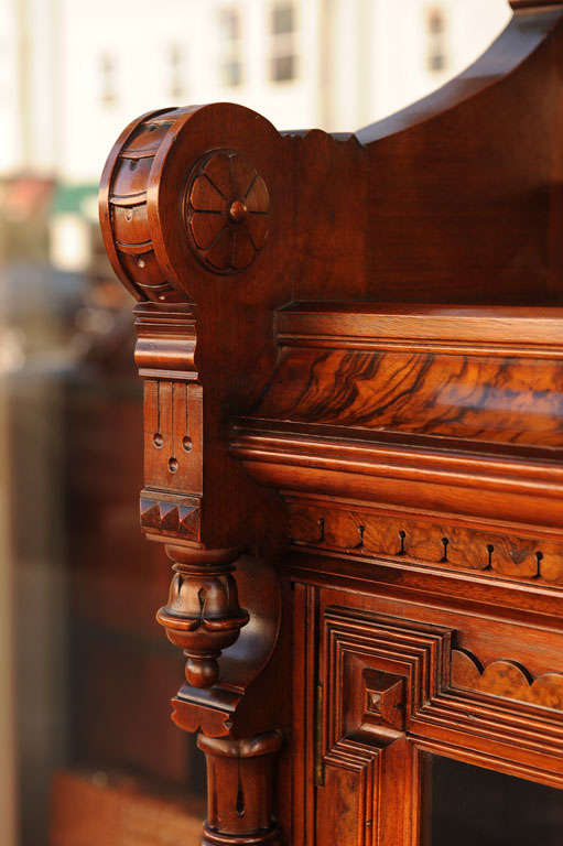 19th Century Victorian Walnut Bookcase