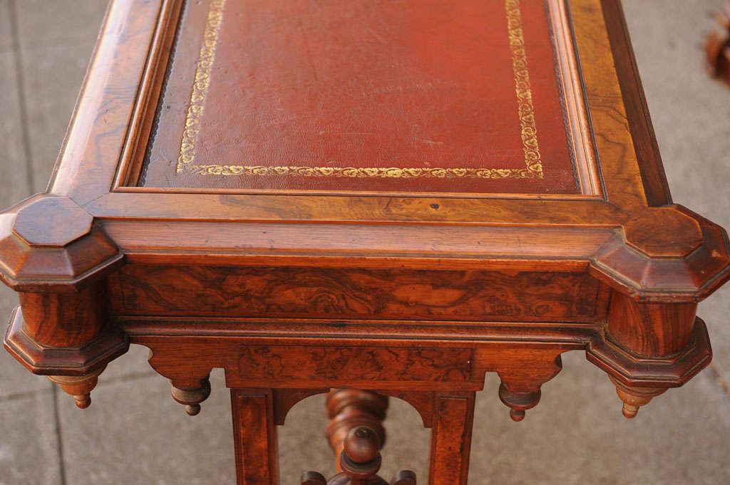 Renaissance Revival Walnut Library/Parlor Table 2