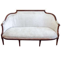 Louis XVI Gondola Settee Antique Louis XVI Gondola Settee