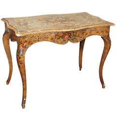 A Painted Italian Writing Table