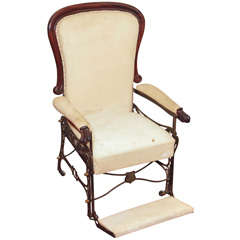 A Sculptural 19c. English Reclining Chair