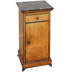 A Tole Faux Bois Side Table or Cabinet