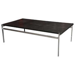 Slate and Chrome Coffee Table by Fabricius and Kastholm Slate and Chrome Coffee Table by Fabricius and Kastholm