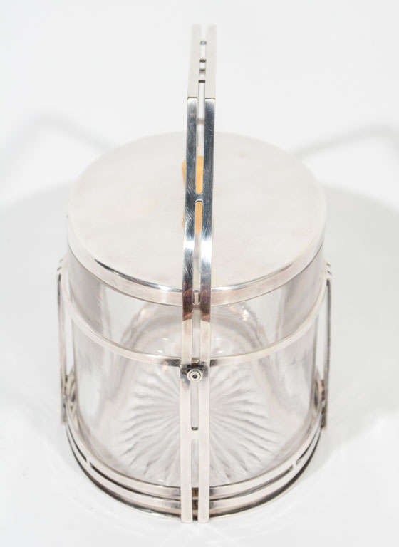 Art Deco Covered Ice Bucket/Container For Sale 2