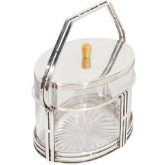 Art Deco Covered Ice Bucket/Container