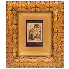 Lenard Silvestain Print in Exceptional Frame
