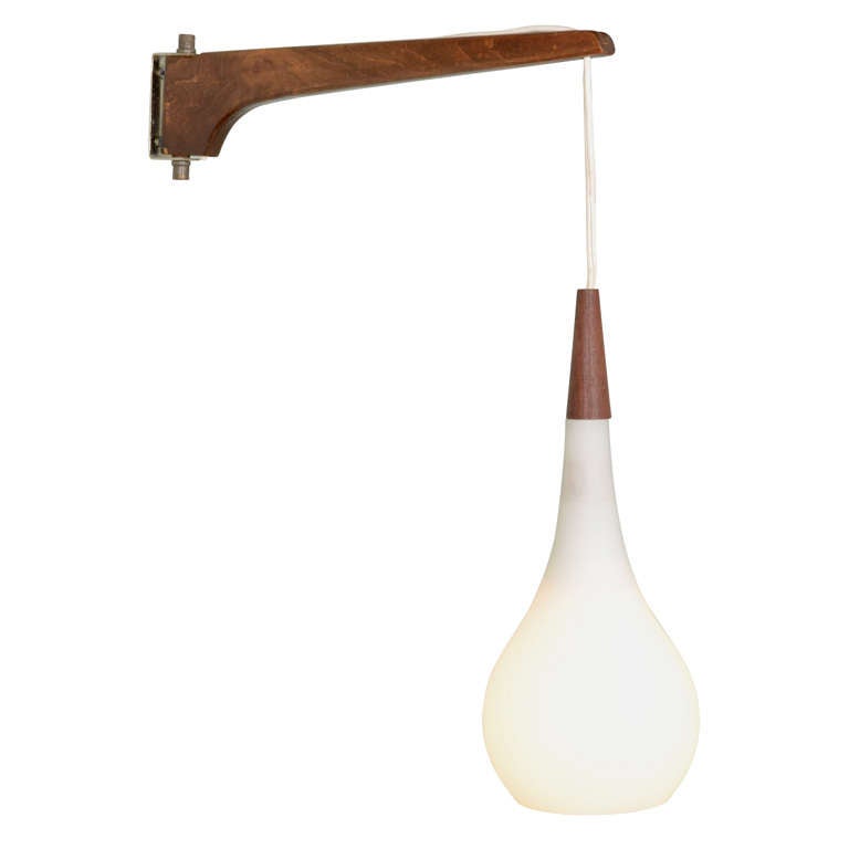 1950's Swing Arm Pendant Light at 1stDibs