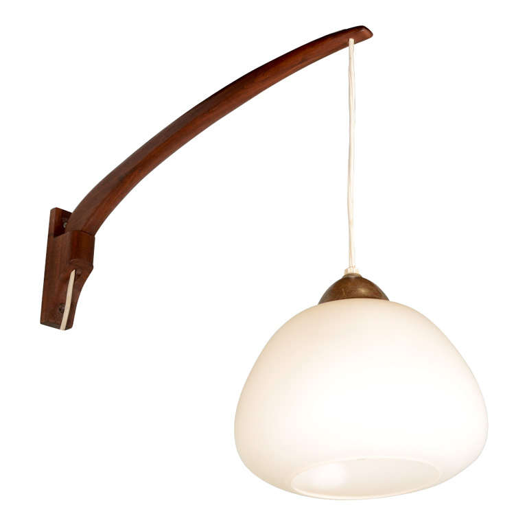 1950's Swing Arm Pendant Light at 1stDibs