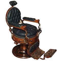Antique American Barber's Chair circa 1890