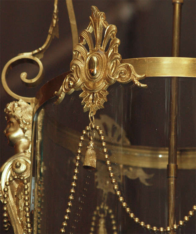 Classic Design Antique Bronze D'ore Lantern, circa 1890-1900 For Sale 2