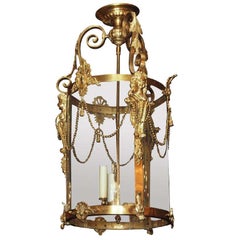 Classic Design Antike Bronze D'ore Laterne, um 1890-1900