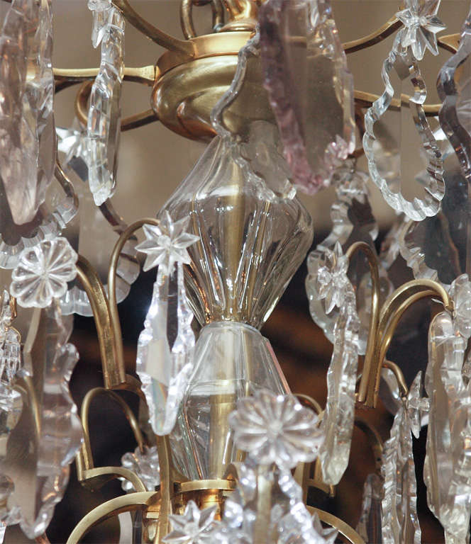 Antique French Baccarat Multicolor Prisms Crystal Chandelier For Sale at 1stDibs antique