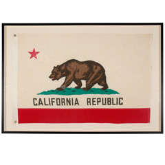 Large Vintage California State Flag