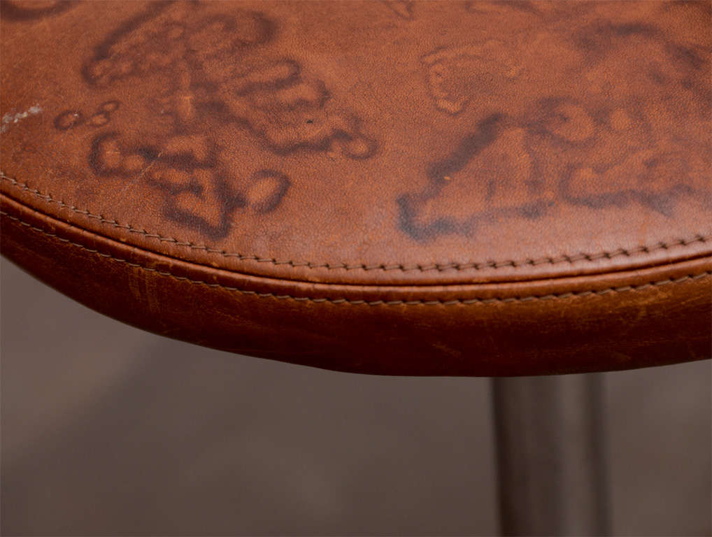 Oxford Stool by Arne Jacobsen for Fritz Hansen In Excellent Condition In New York City, NY