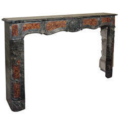 Antique French marble mantle.