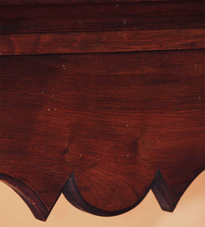 Antique French Walnut Mantle For Sale 3