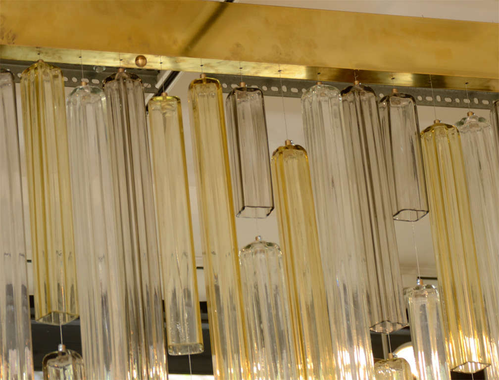 Italian Suspended Murano Glass Elements Screen by Venini