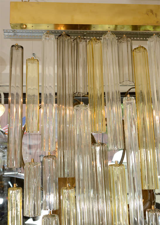 Mid-20th Century Suspended Murano Glass Elements Screen by Venini