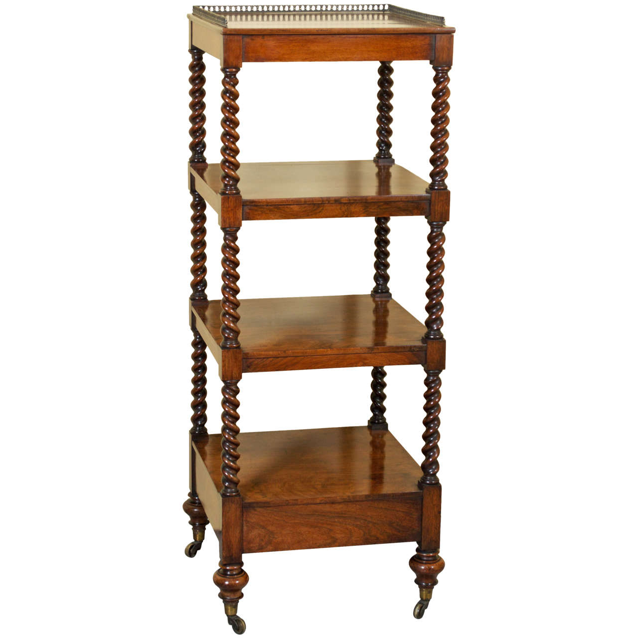 19th Century Victorian Rosewood Whatnot or Etagere
