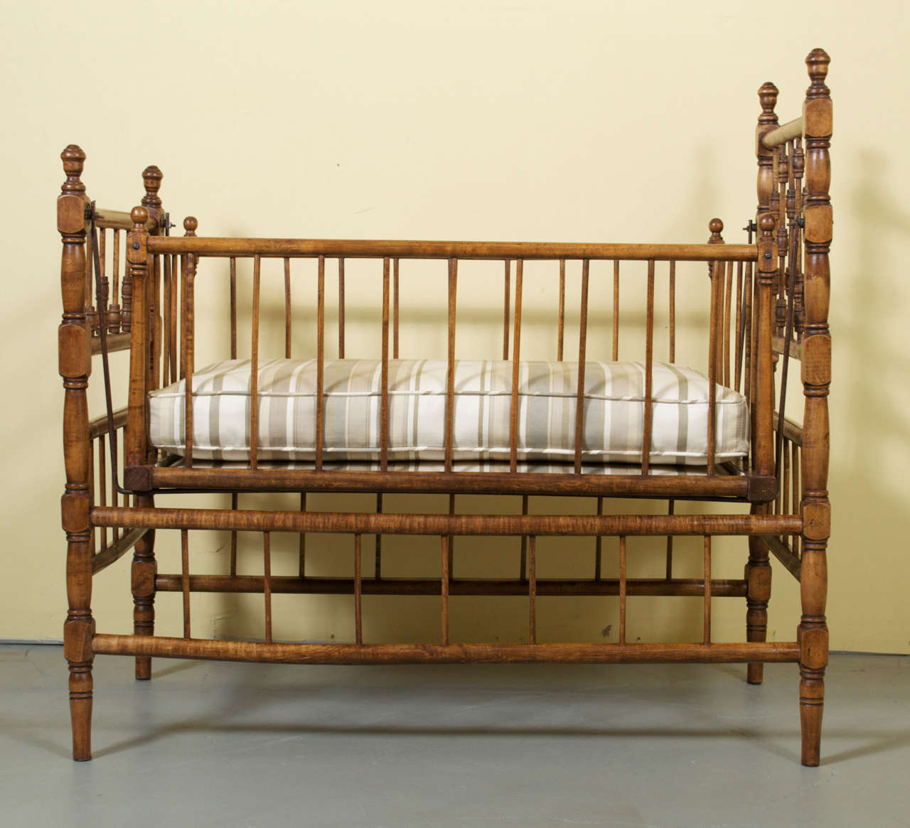 19th Century Country, French Birchwood Swinging Cradle - STORE CLOSING MAY 31ST For Sale 3