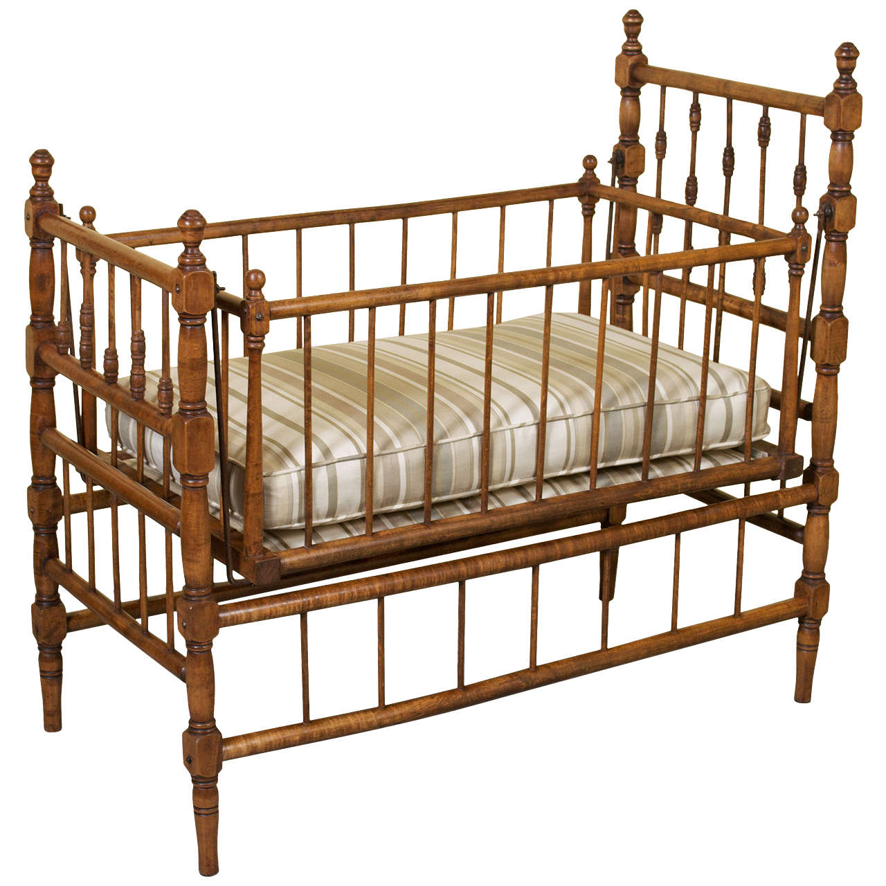 19th Century Country, French Birchwood Swinging Cradle - STORE CLOSING MAY 31ST For Sale