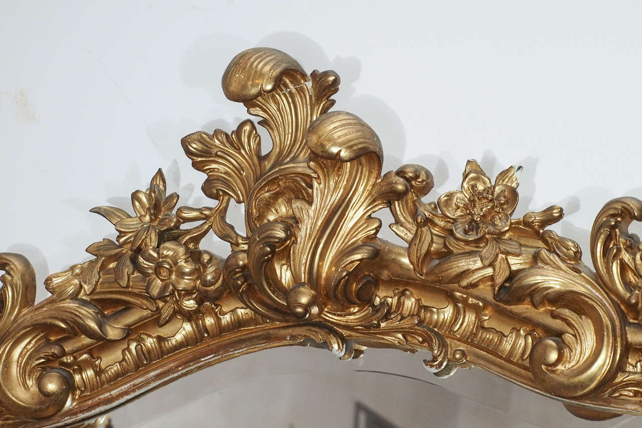gold leaf mirror antique