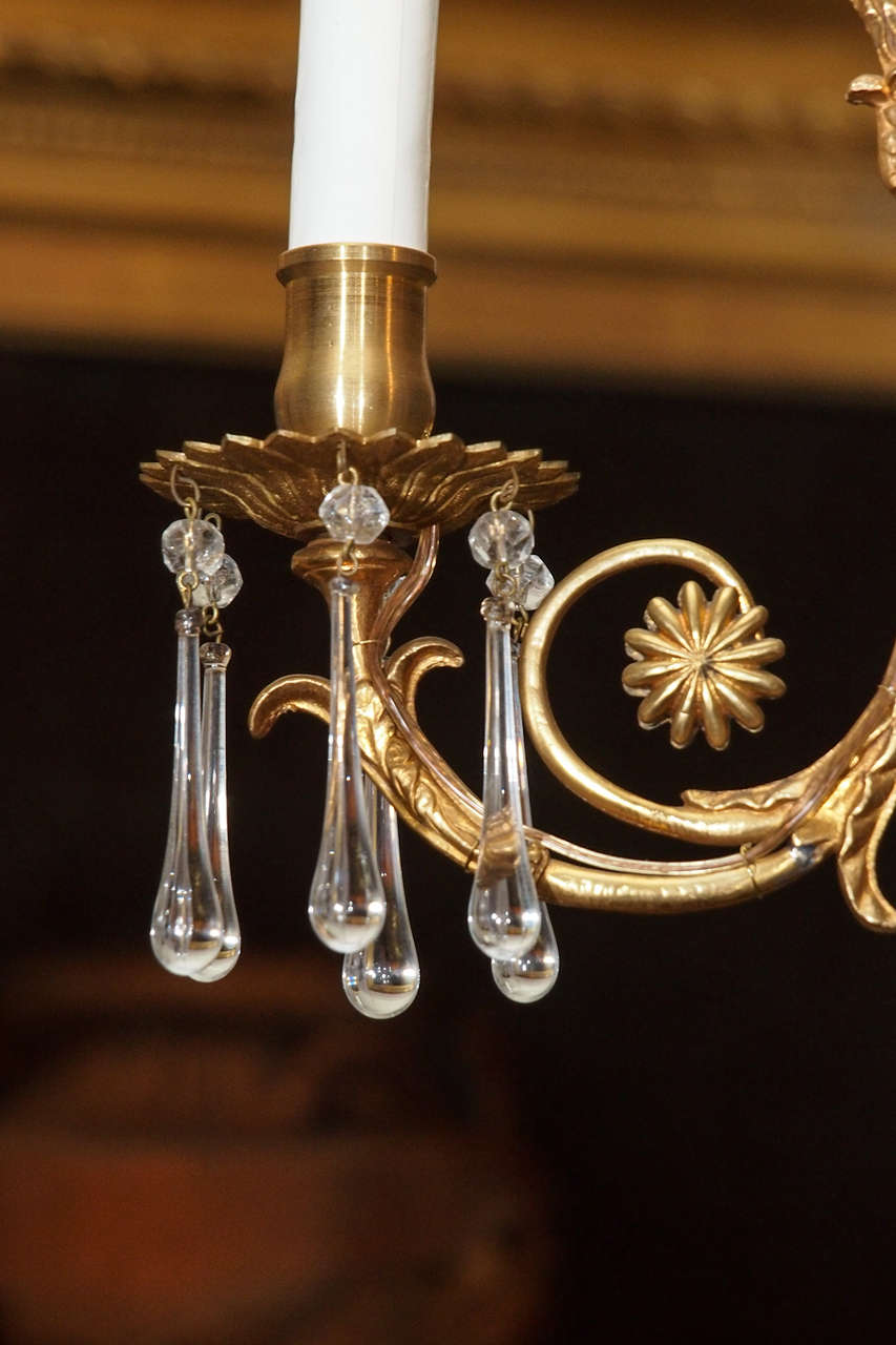 Antique English Adams Style Wedgwood Chandelier circa 1890 5