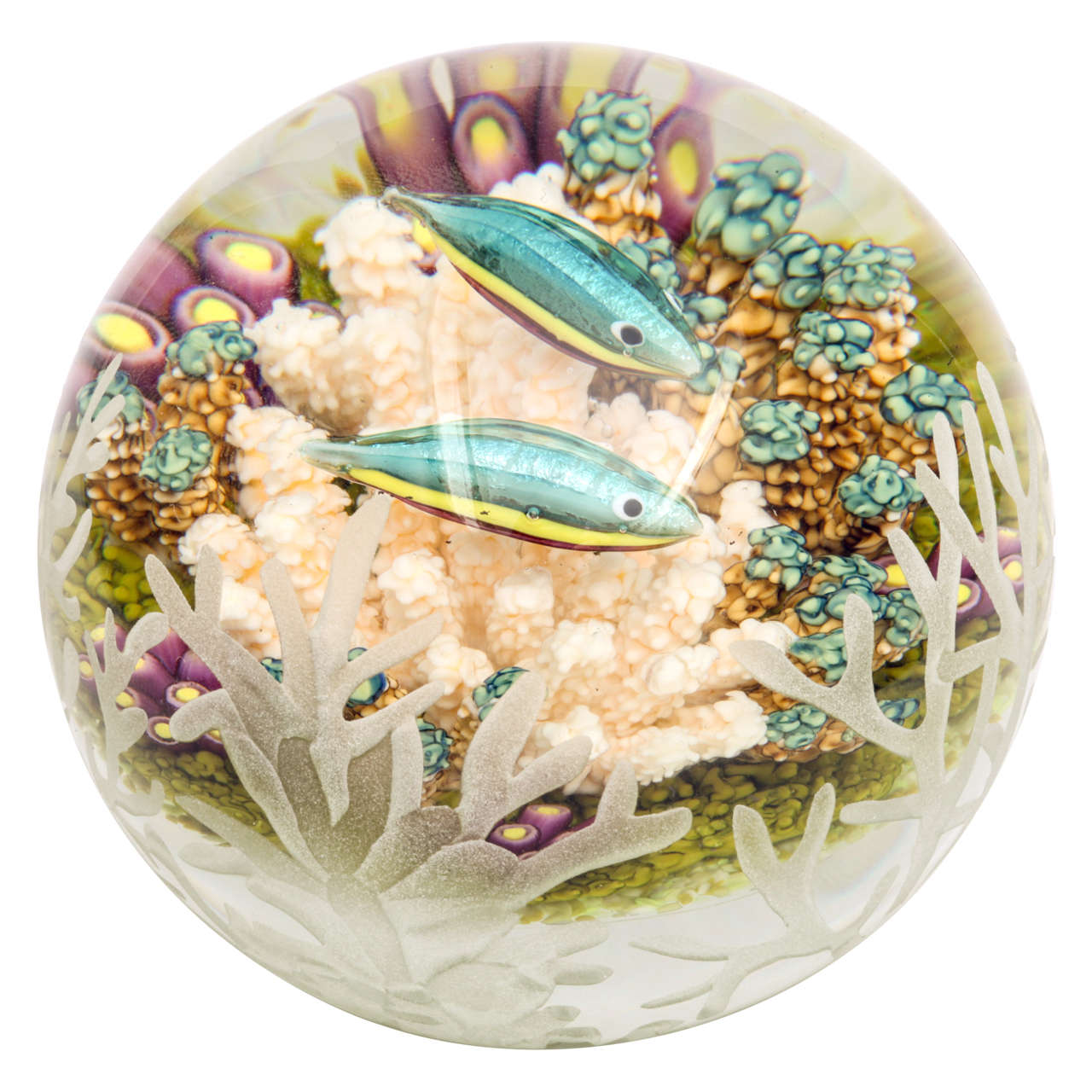 Cathy Richardson Carved Rainbow Fish Paperweight