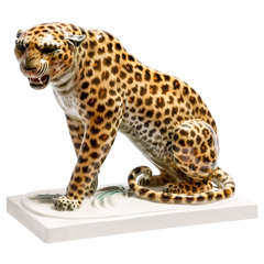 Albert Storch for Schwarzburg - Sitting leopard