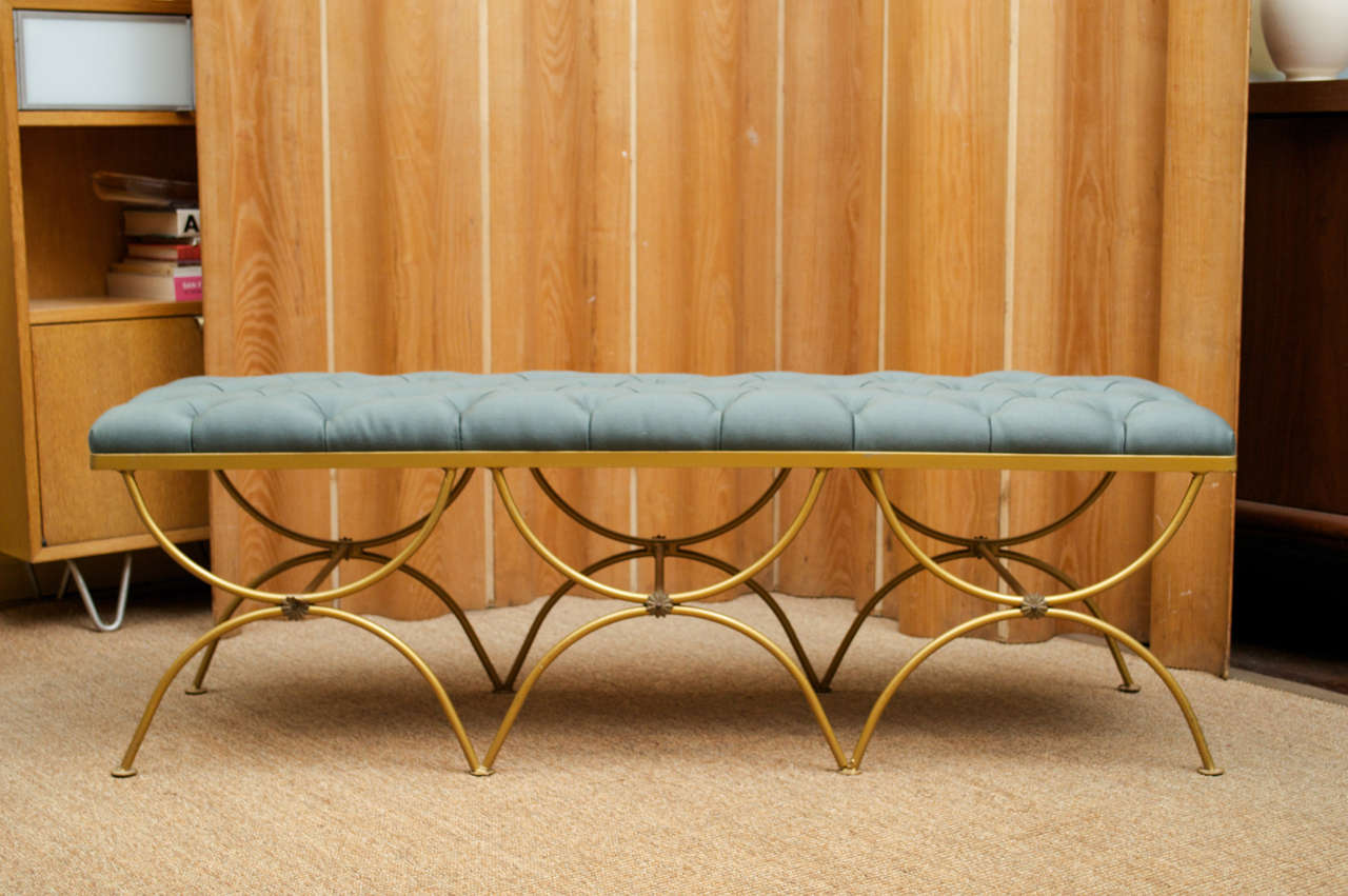 Mid-Century Modern Glamor Bench