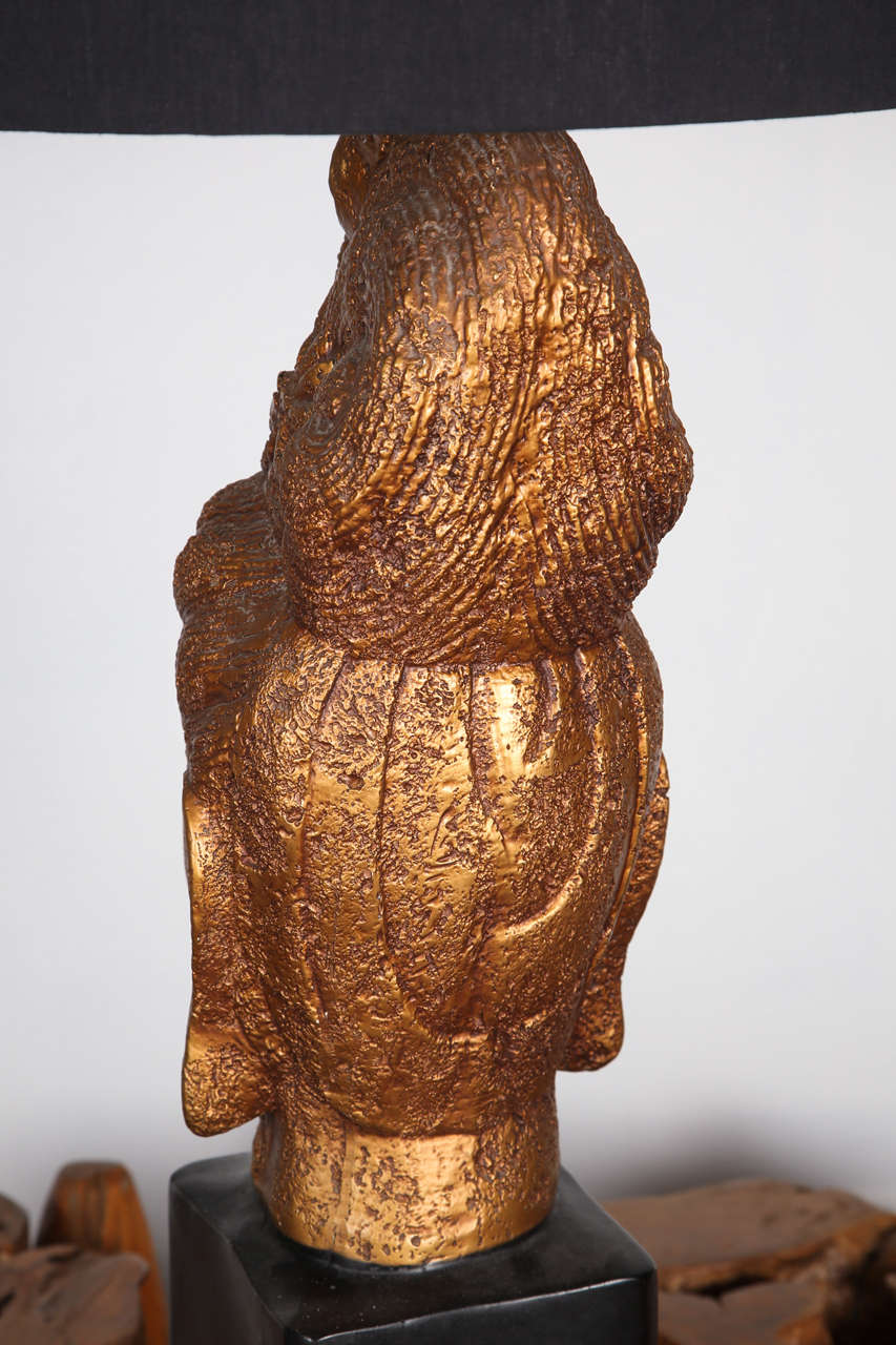 Chinoiserie Buddha Head Lamp For Sale 4