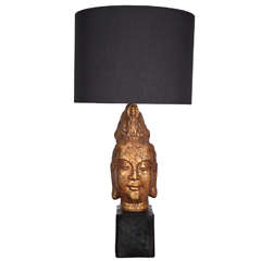 Chinoiserie Buddha Head Lamp