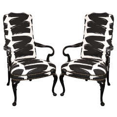 A Pair of Regency Arm Chairs