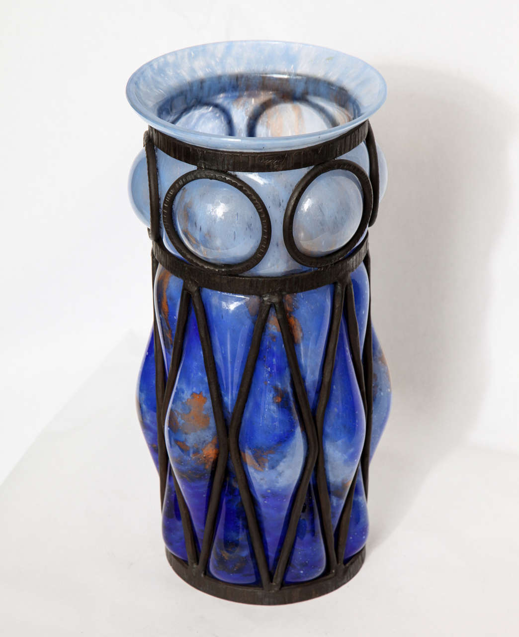 A 1930's French Art Glass Vase In Excellent Condition In New York, NY