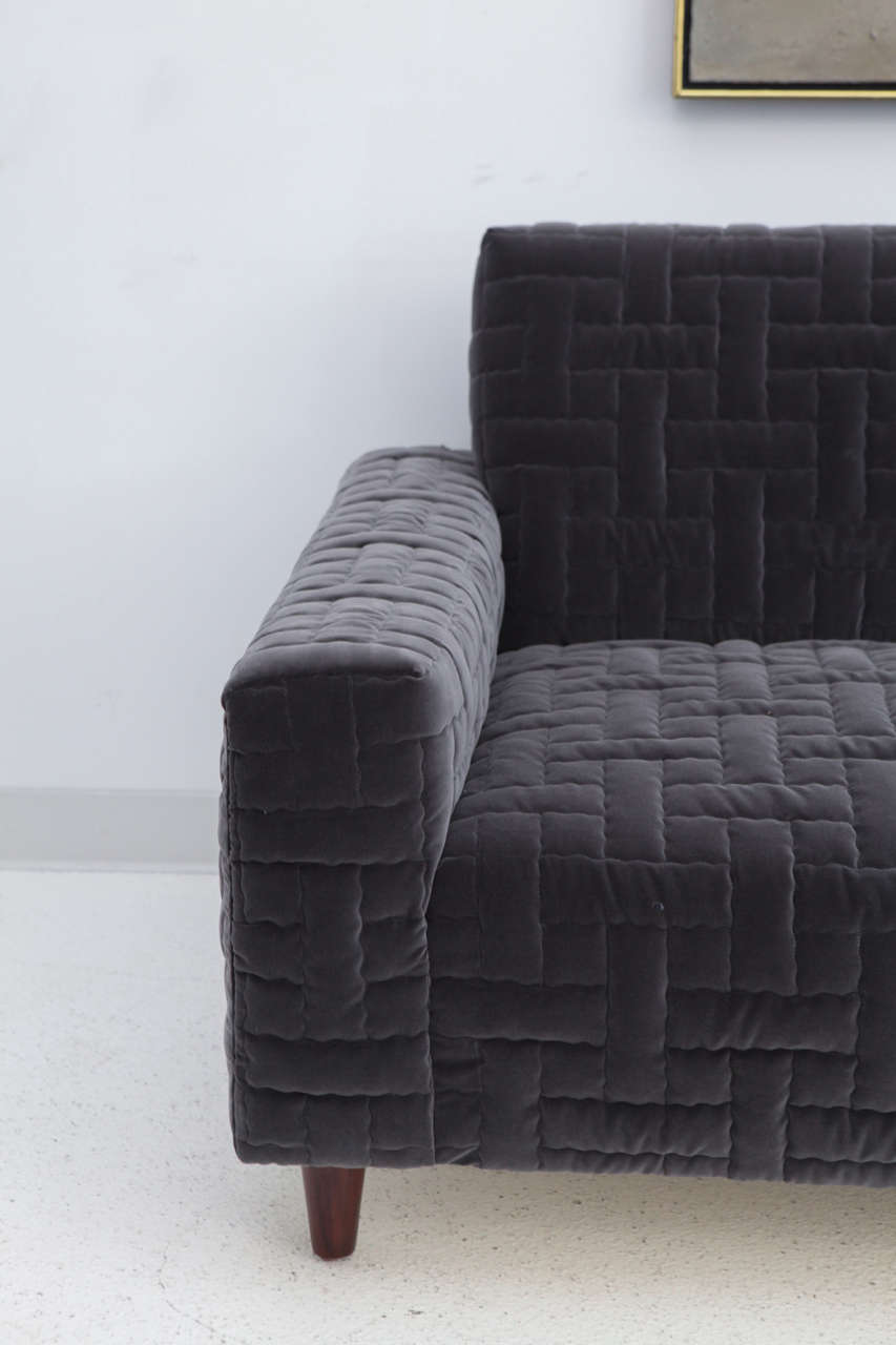 American Custom Quilted Sofa by William Haines
