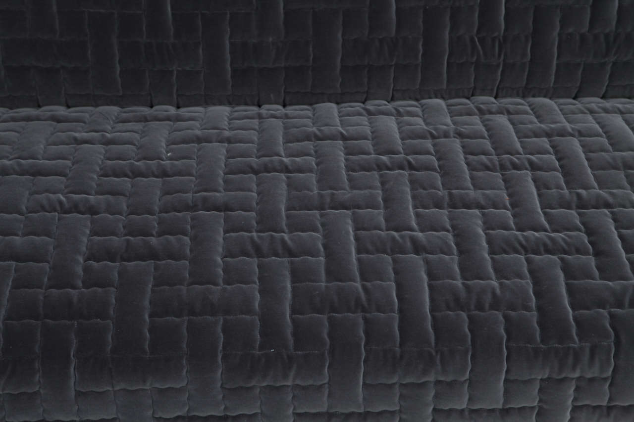 Custom Quilted Sofa by William Haines In Excellent Condition In Palm Desert, CA