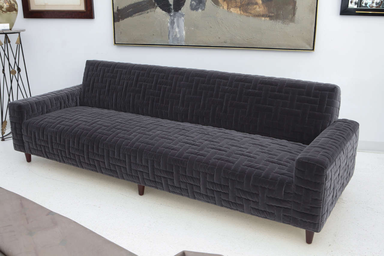 Custom Quilted Sofa by William Haines 1