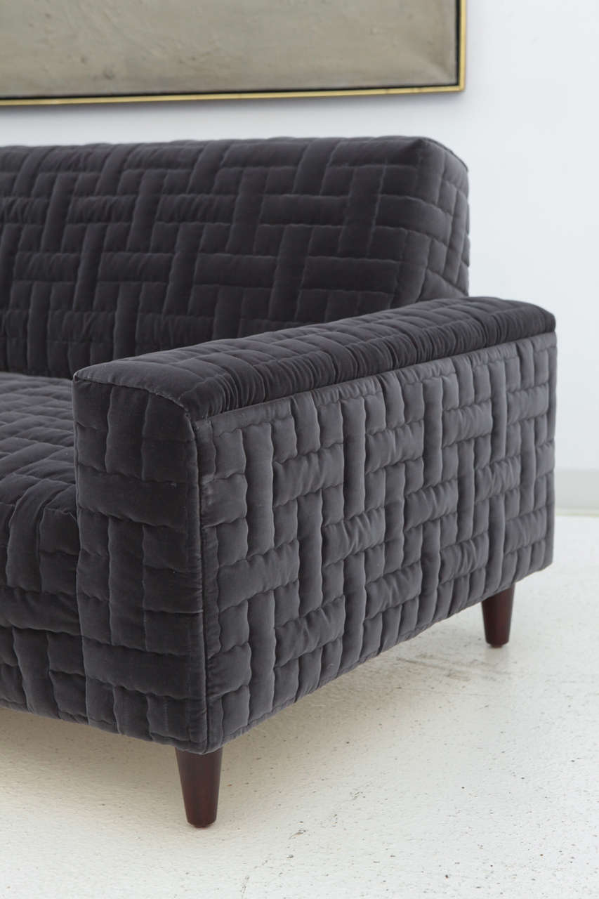 Custom Quilted Sofa by William Haines 2