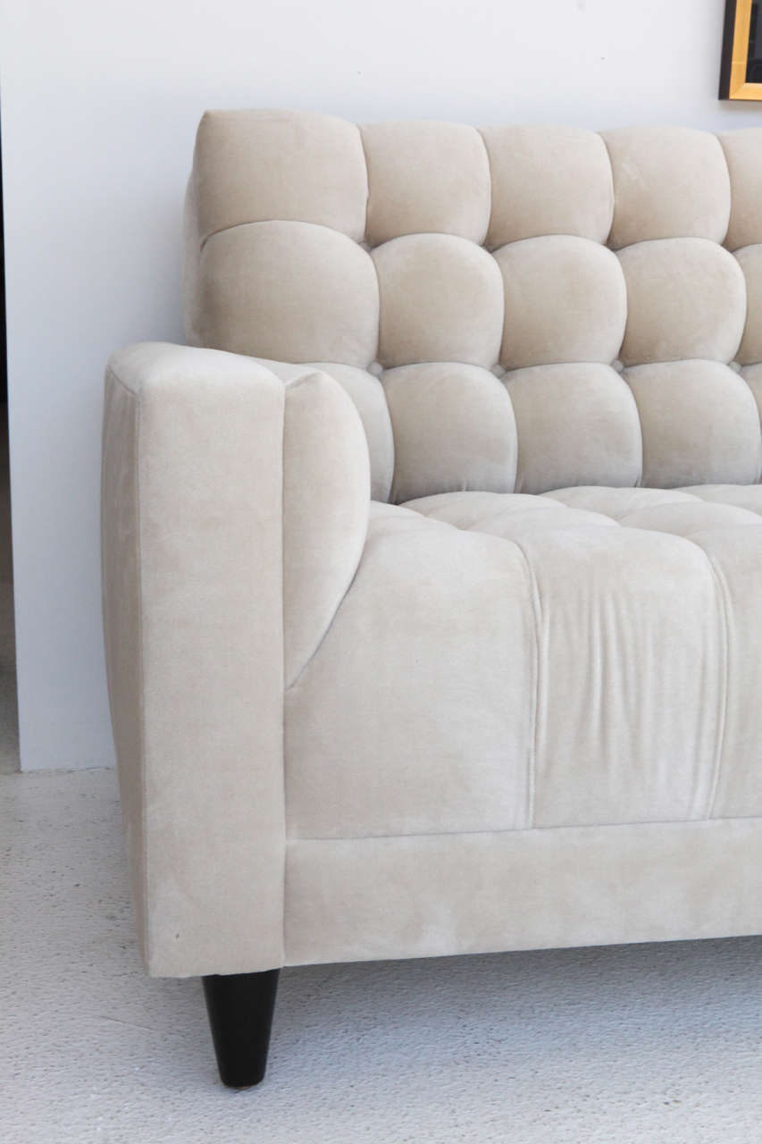 American Custom Biscuit-Tufted Sofa by William Haines