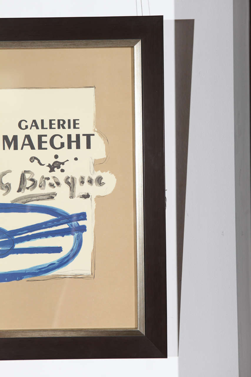 French Galerie Maeght Lithograph after Georges Braque by Mourlot, circa 1950s