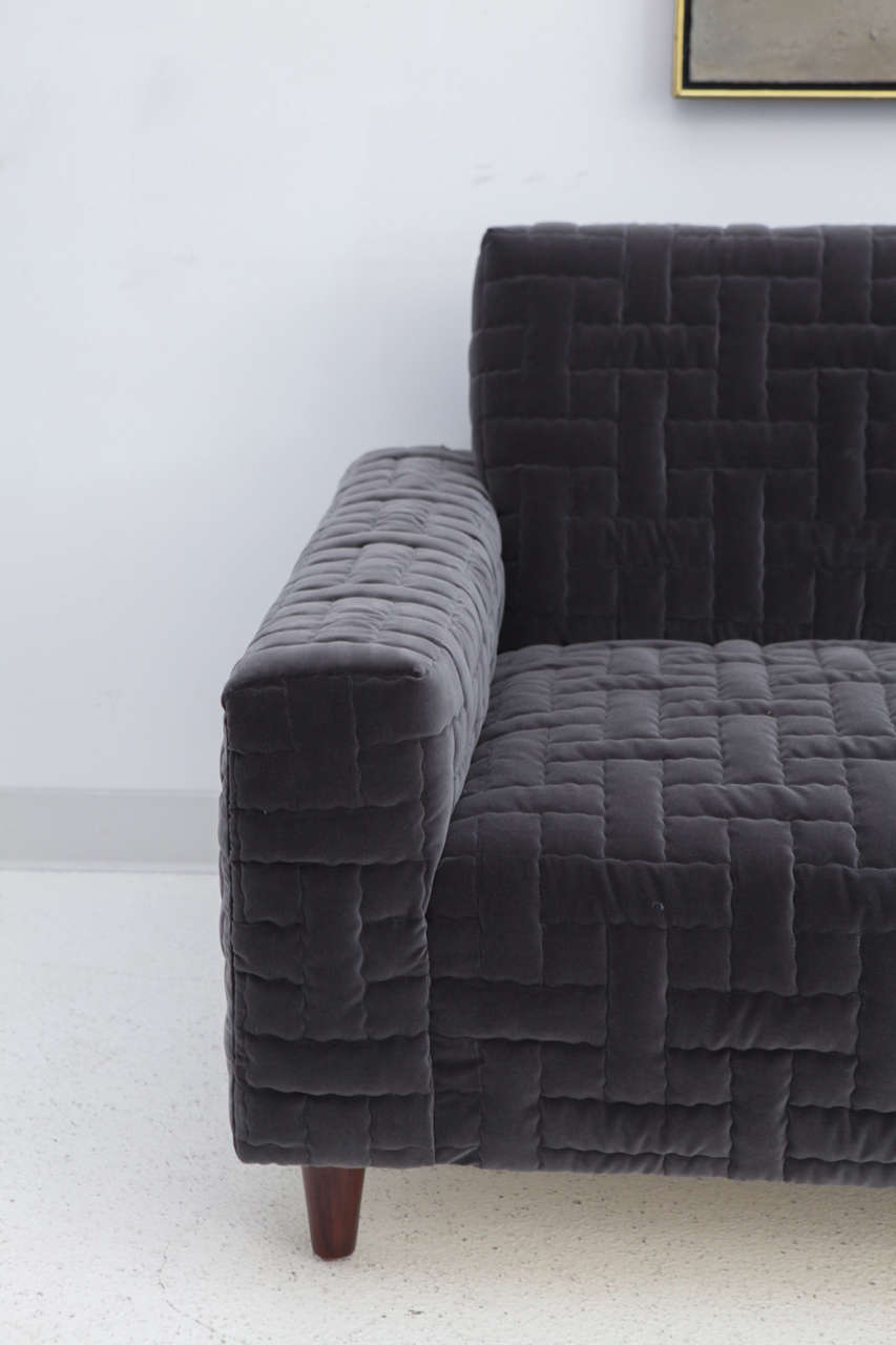 Custom Quilted Sofa by William Haines at 1stDibs