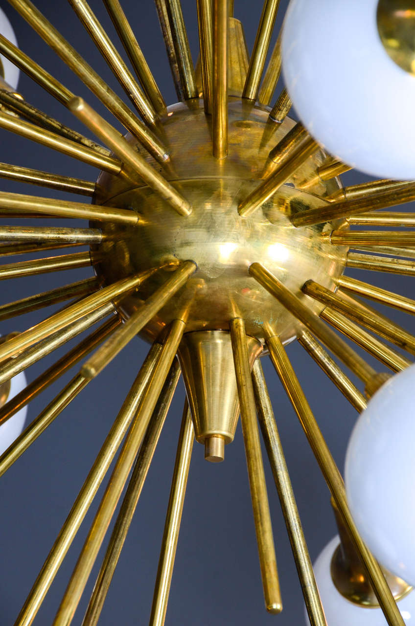 Brass Impressive Sputnik Chandelier
