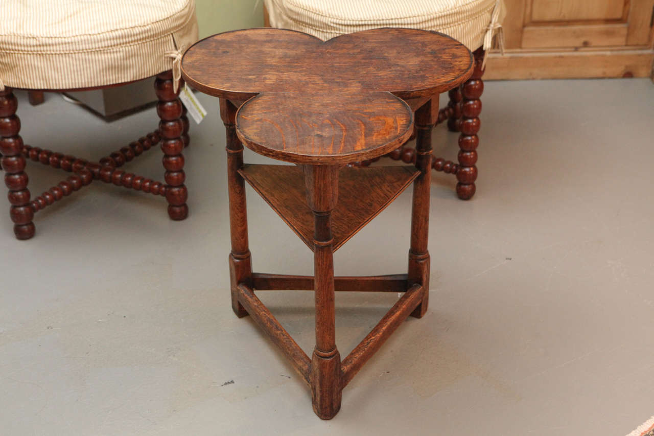 English Small Cloverleaf Side Table, circa 1900