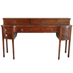 English Hepplewhite String-Inlaid Mahogany Sideboard, circa 1800