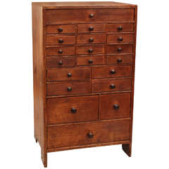19th Century Chest of Drawers in Pine from Watchmaker