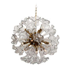 Murano Glass Flower Sputnik Chandelier