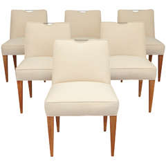 Set of Six Dunbar Dining Chairs